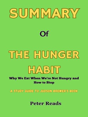 cover image of SUMMARY    of   THE HUNGER HABIT